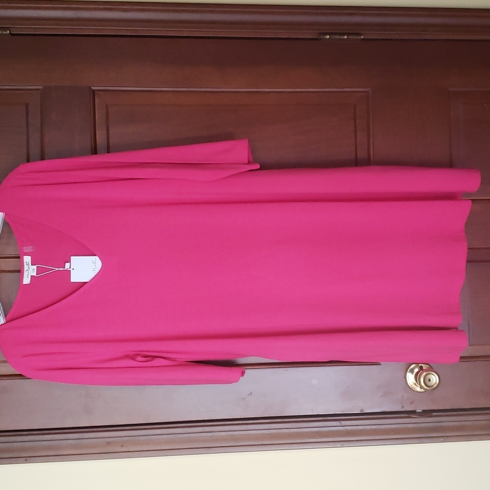 Simply Noelle pink v-neck dress